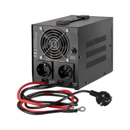 ZASILACZ AWARYJNY REBEL POWER-500 -  PRZETWORNICA Z CZYSTYM  PRZEBIEGIEM SINUSOIDALNYM I FUNKCJĄ ŁADOWANIA 12V 230V 500VA/300W