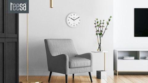 ZEGAR ŚCIENNY 20 CM BIAŁY ZEGAR ŚCIENNY 20 CM BIAŁY