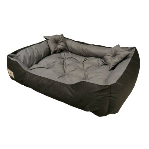 LEGOWISKO PRESTIGE DLA PSA, KOTA 115x90 / 130x105CM SZARO-CZARNE LEGOWISKO PRESTIGE DLA PSA, KOTA 115x90 / 130x105CM SZARO-CZARNE
