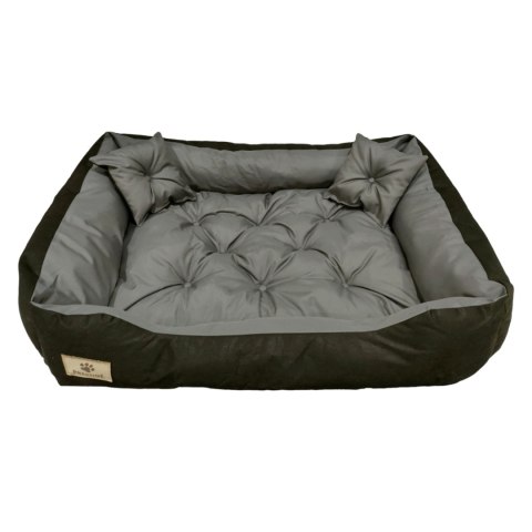 LEGOWISKO PRESTIGE DLA PSA, KOTA 115x90 / 130x105CM SZARO-CZARNE LEGOWISKO PRESTIGE DLA PSA, KOTA 115x90 / 130x105CM SZARO-CZARNE