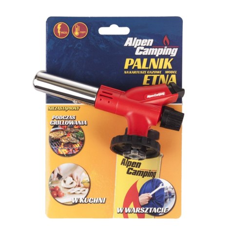 PALNIK NA KARTUSZE AL PEN CAM PING, TEM PERATURA PŁOMIENIA 1700 ST. C., ZA PŁON PIEZOELEKTRYCZNY, REGULACJA PŁOMIENIA, ETNA PALNIK NA KARTUSZE AL PEN CAM PING, TEM PERATURA PŁOMIENIA 1700 ST. C., ZA PŁON PIEZOELEKTRYCZNY, REGULACJA PŁOMIENIA, ETNA
