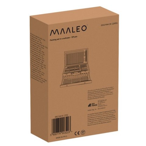 ZESTAW DO MALOWANIA W WALIZCE- 129SZT MAALEO 21644 ZESTAW DO MALOWANIA W WALIZCE- 129SZT MAALEO 21644