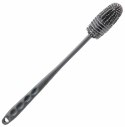AG943 SZCZOTKA SILIKONOWA DO MYCIA BUTELEK 27CM SZARA