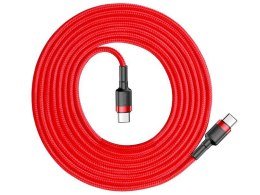 BASEUS KABEL USB-C - USB-C 2,0M CAFULE PD 2.0 QC 3.0 60W (CATKLF-H09) RED