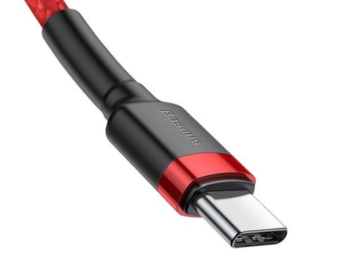 BASEUS KABEL USB-C - USB-C 2,0M CAFULE PD 2.0 QC 3.0 60W (CATKLF-H09) RED BASEUS KABEL USB-C - USB-C 2,0M CAFULE PD 2.0 QC 3.0 60W (CATKLF-H09) RED
