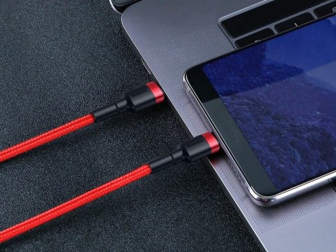 BASEUS KABEL USB-C - USB-C 2,0M CAFULE PD 2.0 QC 3.0 60W (CATKLF-H09) RED BASEUS KABEL USB-C - USB-C 2,0M CAFULE PD 2.0 QC 3.0 60W (CATKLF-H09) RED