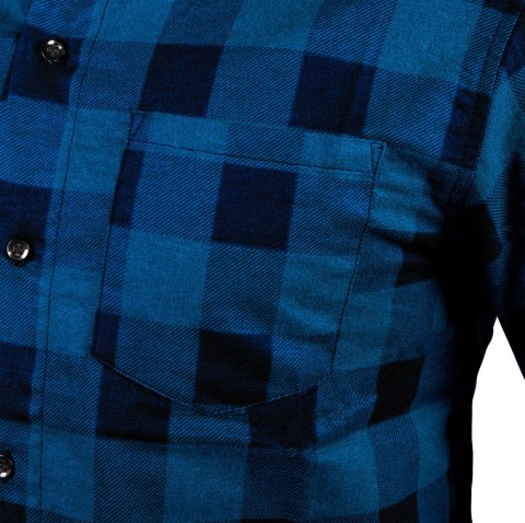 KOSZULA FLANELOWA, GRANATOWA, ROZMIAR XXL KOSZULA FLANELOWA, GRANATOWA, ROZMIAR XXL
