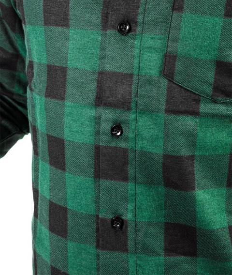KOSZULA FLANELOWA, ZIELONA, ROZMIAR XL KOSZULA FLANELOWA, ZIELONA, ROZMIAR XL