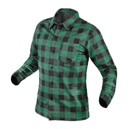 KOSZULA FLANELOWA, ZIELONA, ROZMIAR XXXL