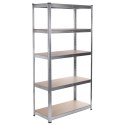 REGAŁ MAGAZYNOWY METALOWY SZAFKA 175 KG x5 180x90x40CM GREENBLUE, OCYNK, ROZKŁADANY, MDF, GB378