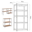 REGAŁ MAGAZYNOWY METALOWY SZAFKA 175 KG x5 180x90x40CM GREENBLUE, OCYNK, ROZKŁADANY, MDF, GB378