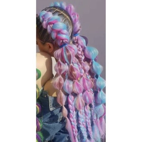 WŁOSY SYNTETYCZNE OMBRE NIEB/FIOL SOULIMA 21366 WŁOSY SYNTETYCZNE OMBRE NIEB/FIOL SOULIMA 21366