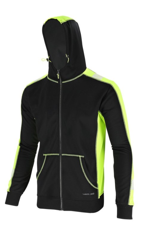 BLUZA Z  PASAMI ODBLASKOWYMI CZARNO-ŻÓŁTA, "xL", CE, LAHTI