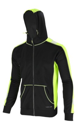 BLUZA Z  PASAMI ODBLASKOWYMI CZARNO-ŻÓŁTA, 