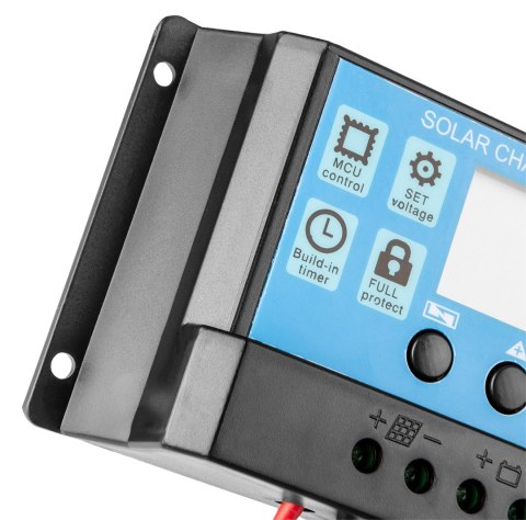 KONTROLER PANELU SŁONECZNEGO 10A, 12/24V KONTROLER PANELU SŁONECZNEGO 10A, 12/24V