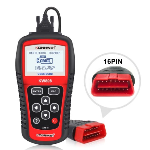 MIERNIK DIAGNOSTYCZNY, SKANER OBD2 KONNWEI KW808 MIERNIK DIAGNOSTYCZNY, SKANER OBD2 KONNWEI KW808