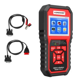 MIERNIK DIAGNOSTYCZNY, SKANER OBD2, TESTER BATERII KONNWEI KW870