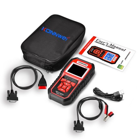 MIERNIK DIAGNOSTYCZNY, SKANER OBD2, TESTER BATERII KONNWEI KW870 MIERNIK DIAGNOSTYCZNY, SKANER OBD2, TESTER BATERII KONNWEI KW870