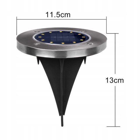 SOLARNA LAM PA NAJAZDOWA OGRODOWA LED MACLEAN IP44, 12 LED SMD, 4000K, NI-MH 600 MAH, 0,7W, MCE318 SOLARNA LAM PA NAJAZDOWA OGRODOWA LED MACLEAN IP44, 12 LED SMD, 4000K, NI-MH 600 MAH, 0,7W, MCE318