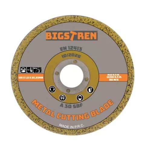 TARCZA DO CIĘCIA METALU- 50SZT. BIGSTREN 21639 TARCZA DO CIĘCIA METALU- 50SZT. BIGSTREN 21639