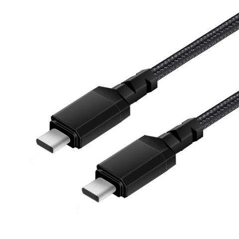 KABEL 2 x USB-C 100W MACLEAN, WS PIERAJĄCY PD, PRZESYŁ DANYCH DO 10GB PS, 5A, CZARNY, DŁ. 1M, MCE491 KABEL 2 x USB-C 100W MACLEAN, WS PIERAJĄCY PD, PRZESYŁ DANYCH DO 10GB PS, 5A, CZARNY, DŁ. 1M, MCE491