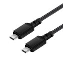 KABEL 2 x USB-C 15W MACLEAN, WS PIERAJĄCY QC 3.0, PRZESYŁ DANYCH, 3A, CZARNY, DŁ. 1M, MCE493 KABEL 2 x USB-C 15W MACLEAN, WS PIERAJĄCY QC 3.0, PRZESYŁ DANYCH, 3A, CZARNY, DŁ. 1M, MCE493