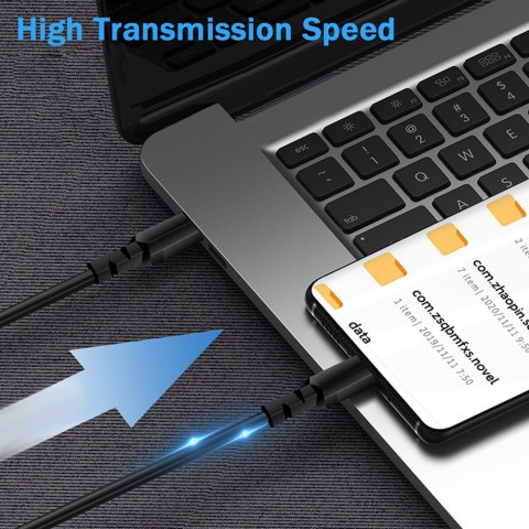 KABEL 2 x USB-C 15W MACLEAN, WS PIERAJĄCY QC 3.0, PRZESYŁ DANYCH, 3A, CZARNY, DŁ. 2M, MCE494 KABEL 2 x USB-C 15W MACLEAN, WS PIERAJĄCY QC 3.0, PRZESYŁ DANYCH, 3A, CZARNY, DŁ. 2M, MCE494