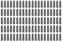 KOŃCÓWKI WKRĘTAKOWE PZ2 x 25 MM, 100 SZT.