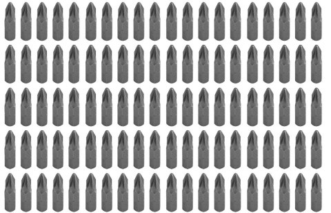 KOŃCÓWKI WKRĘTAKOWE PZ2 x 25 MM, 100 SZT. KOŃCÓWKI WKRĘTAKOWE PZ2 x 25 MM, 100 SZT.