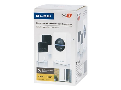 17-124# DZWONEK BEZ PRZEWODOWY KINETIC DK-12 17-124# DZWONEK BEZ PRZEWODOWY KINETIC DK-12
