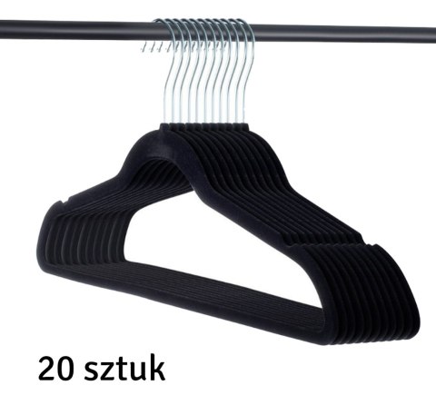 DA18 WIESZAKI NA UBRANIA WELUROWE 20SZT DA18 WIESZAKI NA UBRANIA WELUROWE 20SZT