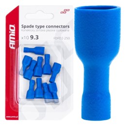 KONEKTORY IZOLOWANE ŻEŃSKIE  PŁASKIE 6.6MM AMIO-03068