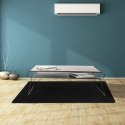 MATA OCHRONNA  POD KRZESŁO 100x140CM RUHHY - CZARNA