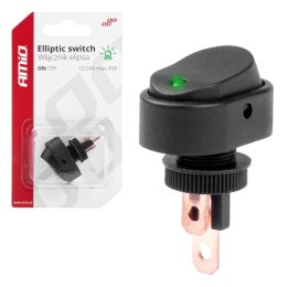 WŁĄCZNIK  PRZEŁĄCZNIK ELI PSA Z  PODŚWIETLENIEM 12V 24V AMIO-03087