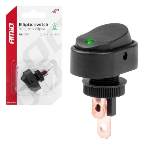 WŁĄCZNIK  PRZEŁĄCZNIK ELI PSA Z  PODŚWIETLENIEM 12V 24V AMIO-03087