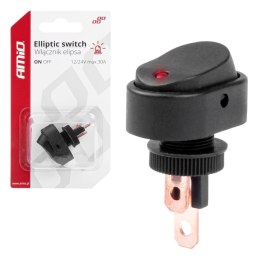 WŁĄCZNIK  PRZEŁĄCZNIK ELI PSA Z  PODŚWIETLENIEM 12V 24V AMIO-03089