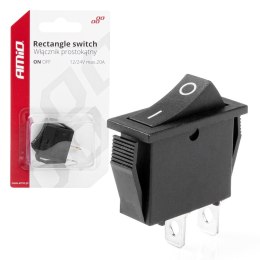 WŁĄCZNIK  PRZEŁĄCZNIK  PROSTOKĄTNY ON OFF 12V AMIO-03081