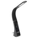 DOLOMIT LED 5W, LAM PKA BIURKOWA Z BUDZIKIEM, 400LM, 4000K, CZARNA