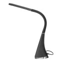 DOLOMIT LED 5W, LAM PKA BIURKOWA Z BUDZIKIEM, 400LM, 4000K, CZARNA