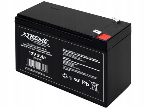 82-238# AKUMULATOR ŻELOWY 12V 9AH xTREME 151x101x71_6,5 82-238# AKUMULATOR ŻELOWY 12V 9AH xTREME 151x101x71_6,5