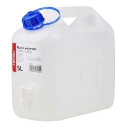 KANISTER ZBIORNIK  PLASTIKOWY NA WODĘ Z KRANEM 5L AMIO-03201