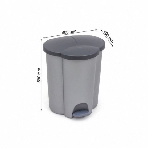KOSZ DO SEGREGACJI ŚMIECI CURVER TRIO 40L V2 KOSZ DO SEGREGACJI ŚMIECI CURVER TRIO 40L V2