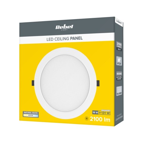 LAM PA SUFITOWA LED 18W REBEL, 4000K, 230V LAM PA SUFITOWA LED 18W REBEL, 4000K, 230V