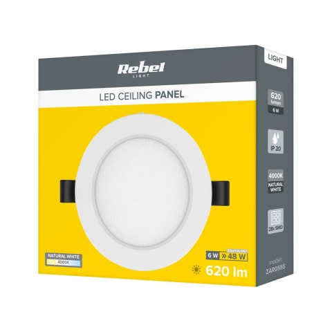 LAM PA SUFITOWA LED 6W REBEL, 4000K, 230V LAM PA SUFITOWA LED 6W REBEL, 4000K, 230V