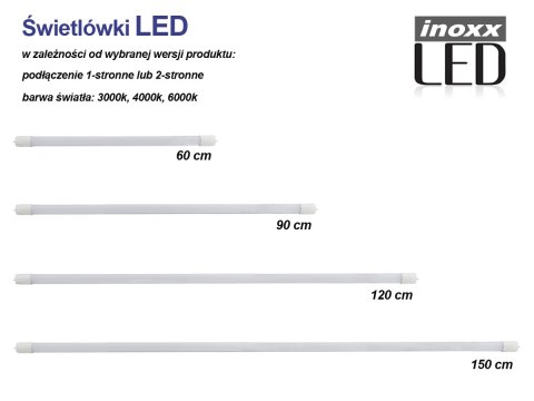 ŚWIETLÓWKA LED 60CM 9W T8 3000K G13 CIE PŁA PRZEZROCZYSTA ŚWIETLÓWKA LED 60CM 9W T8 3000K G13 CIE PŁA PRZEZROCZYSTA