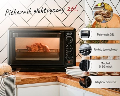 AD 6023 PIEKARNIK ELEKTRYCZNY 26L AD 6023 PIEKARNIK ELEKTRYCZNY 26L