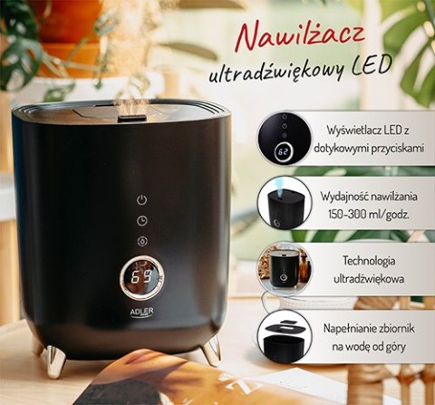 AD 7972 BLACK NAWILŻACZ ULTRADŹWIĘKOWY LED AD 7972 BLACK NAWILŻACZ ULTRADŹWIĘKOWY LED