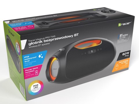 GŁOŚNIKI TRACER MAGNUS PRO TWS BT BLACK GŁOŚNIKI TRACER MAGNUS PRO TWS BT BLACK