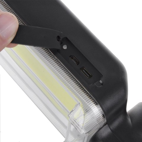 LAM PA WARSZTATOWA MAGNETYCZNA COB MACLEAN, 2x1200MAH, 700LM, USB TY P-C/MICRO USB, MCE307