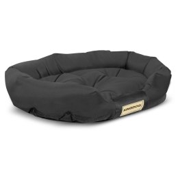 LEGOWISKO KOJEC OWAL 130 x 105 CM CZARNE PRESTIGE